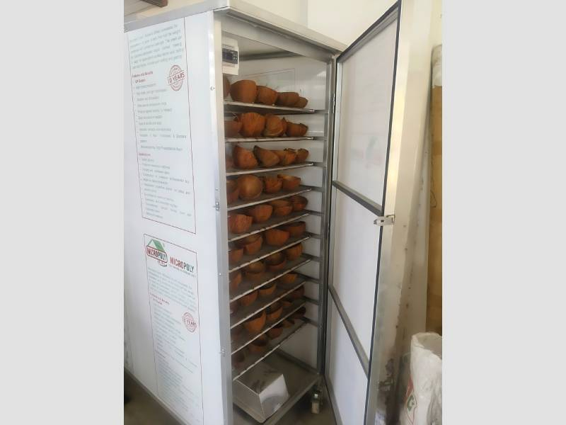 Multi tray electric food dehydrator cabinet